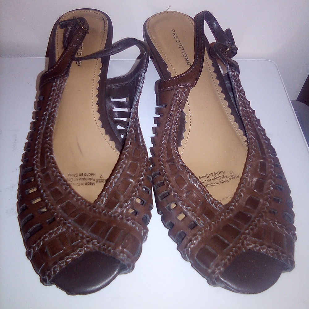 Heeled Slip On Sandals